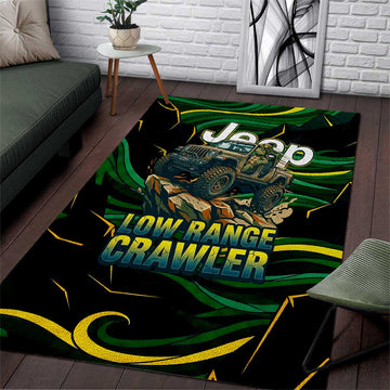 Adventure Turtle Jeep Off-Road Area Rug Bold Graphic Terrain Camo Style TS04