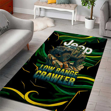Adventure Turtle Jeep Off-Road Area Rug Bold Graphic Terrain Camo Style TS04