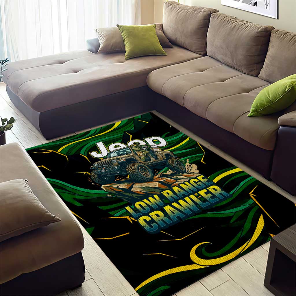 Adventure Turtle Jeep Off-Road Area Rug Bold Graphic Terrain Camo Style TS04