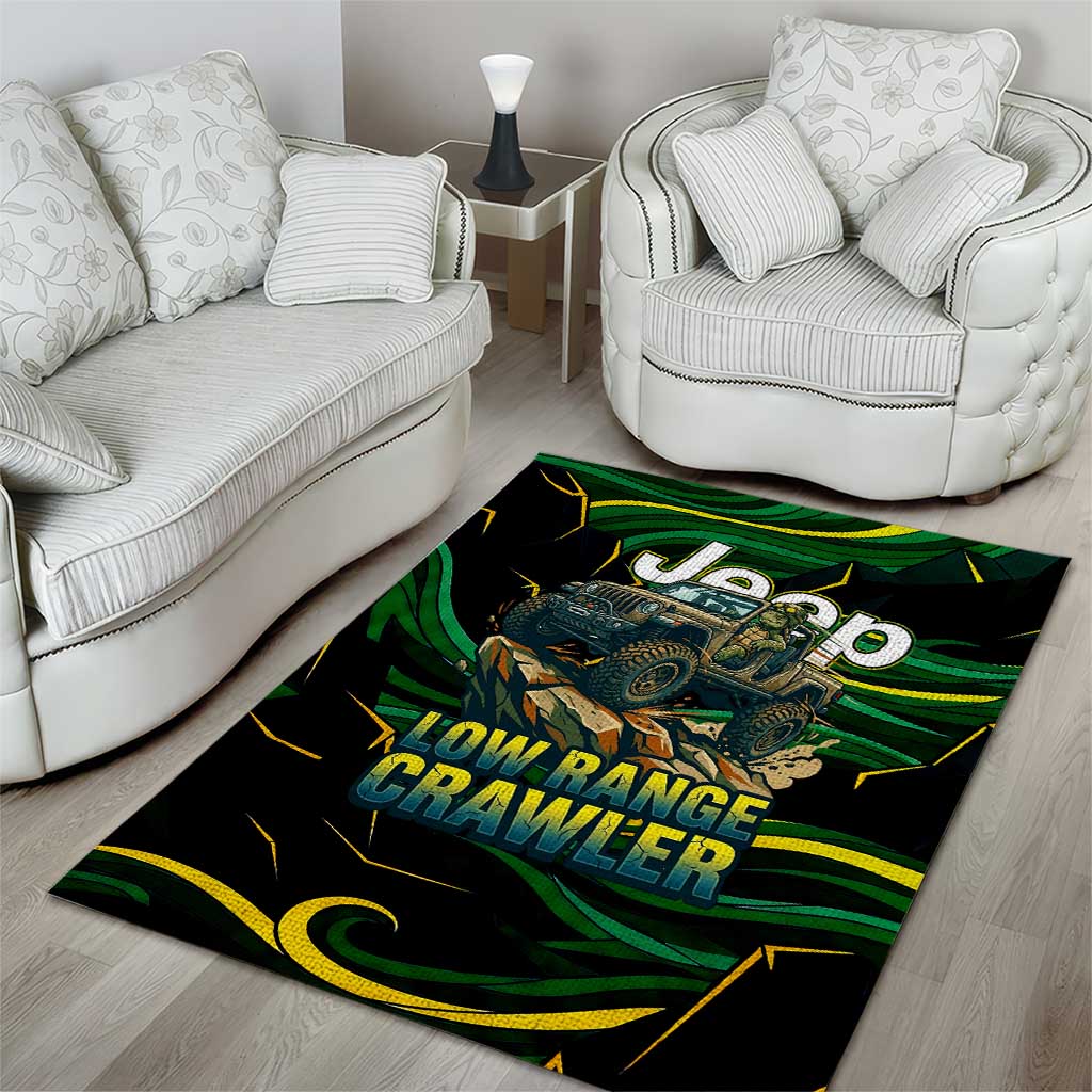 Adventure Turtle Jeep Off-Road Area Rug Bold Graphic Terrain Camo Style TS04