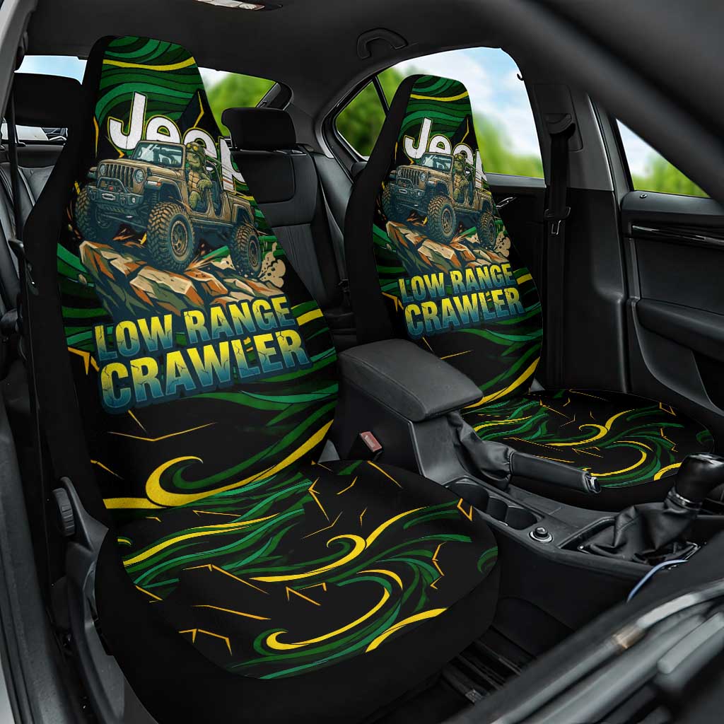 Adventure Turtle Jeep Off-Road Car Seat Cover Bold Graphic Terrain Camo Style