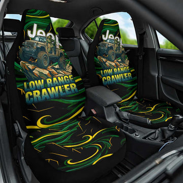 Adventure Turtle Jeep Off-Road Car Seat Cover Bold Graphic Terrain Camo Style