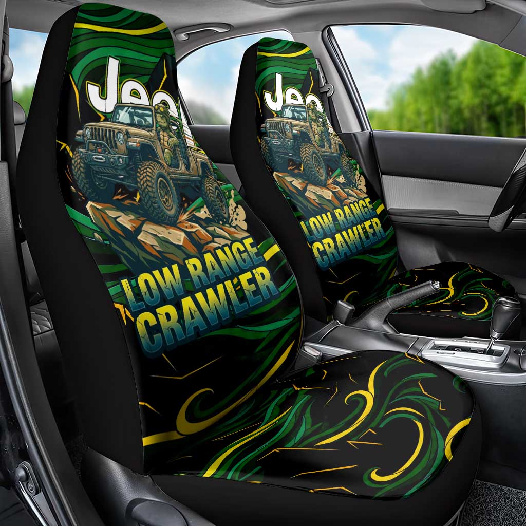 Adventure Turtle Jeep Off-Road Car Seat Cover Bold Graphic Terrain Camo Style