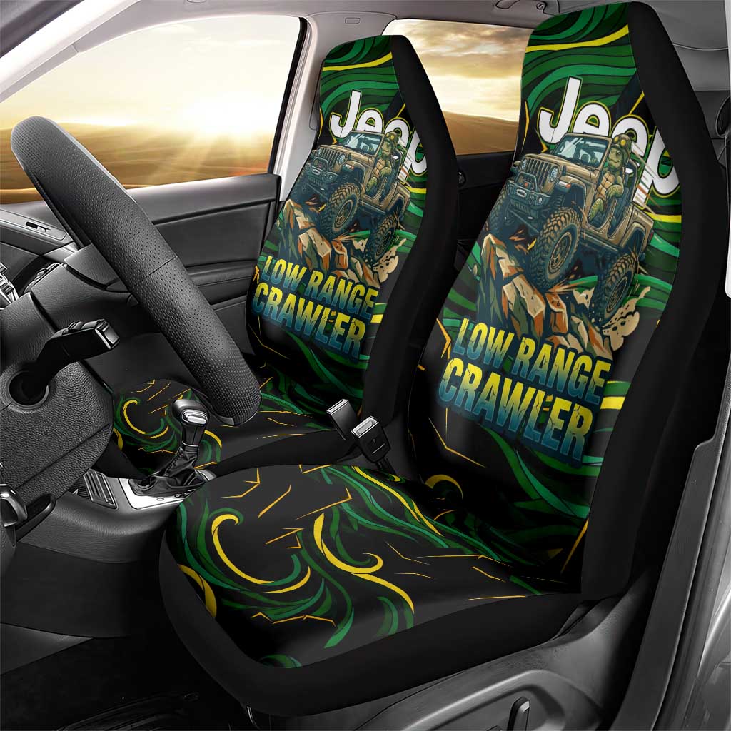 Adventure Turtle Jeep Off-Road Car Seat Cover Bold Graphic Terrain Camo Style