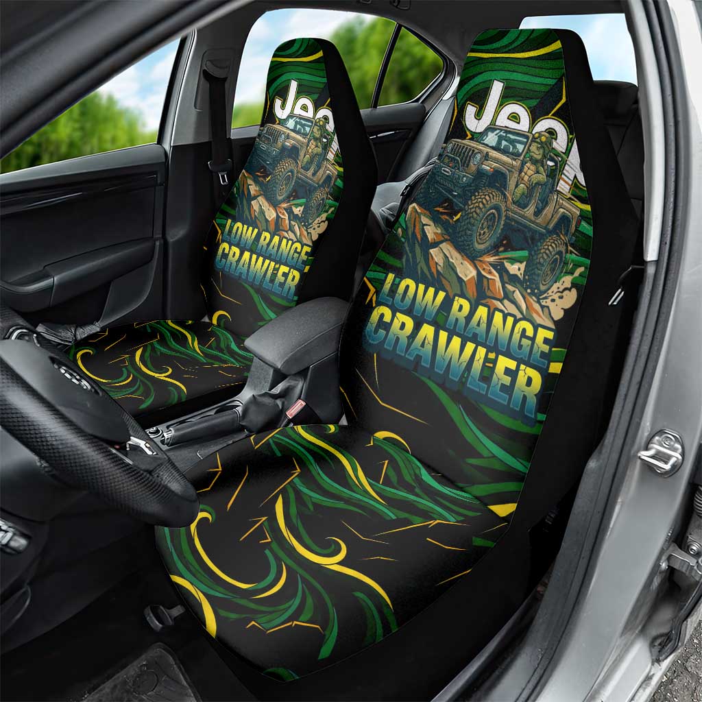 Adventure Turtle Jeep Off-Road Car Seat Cover Bold Graphic Terrain Camo Style
