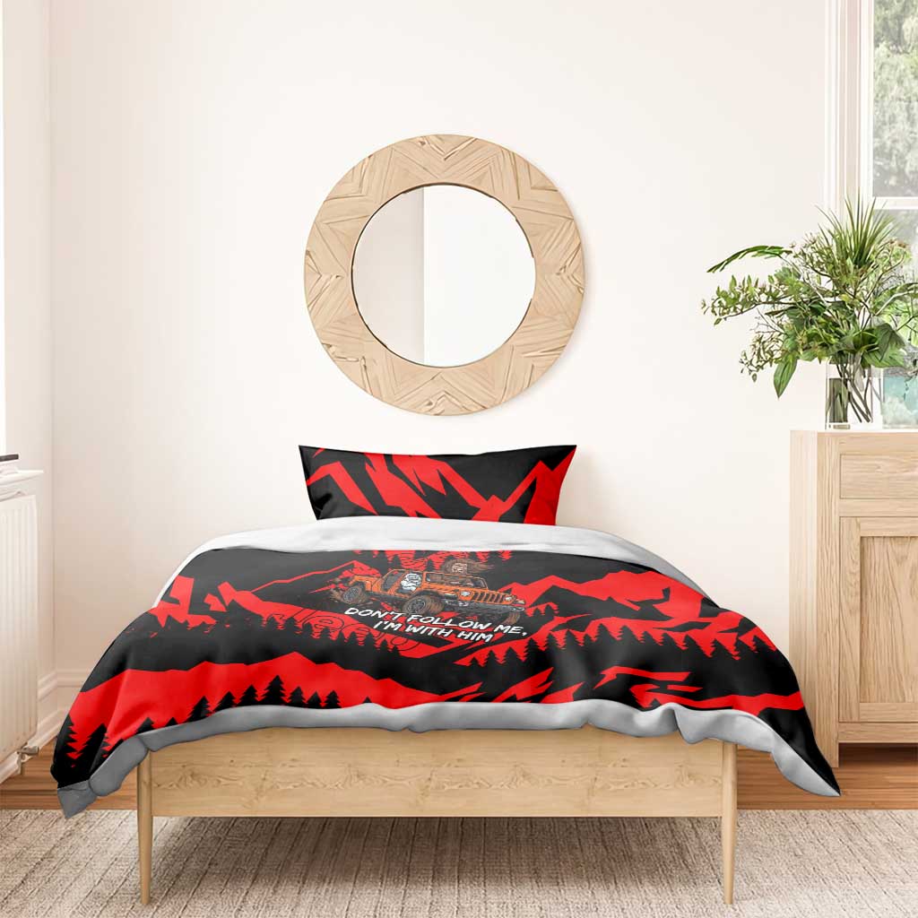 Bigfoot Jeep Legends Club Bedding Set Bold Wilderness Cartoon Style