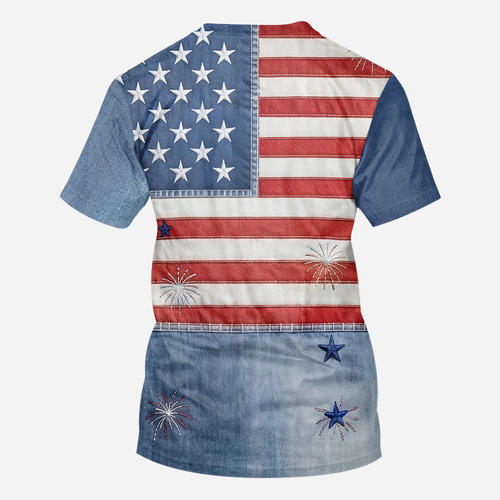 MkMo 250Th Anniversary With Magical Mouse - Personalized All Over Shirt - Independence Gift For Movie Fans