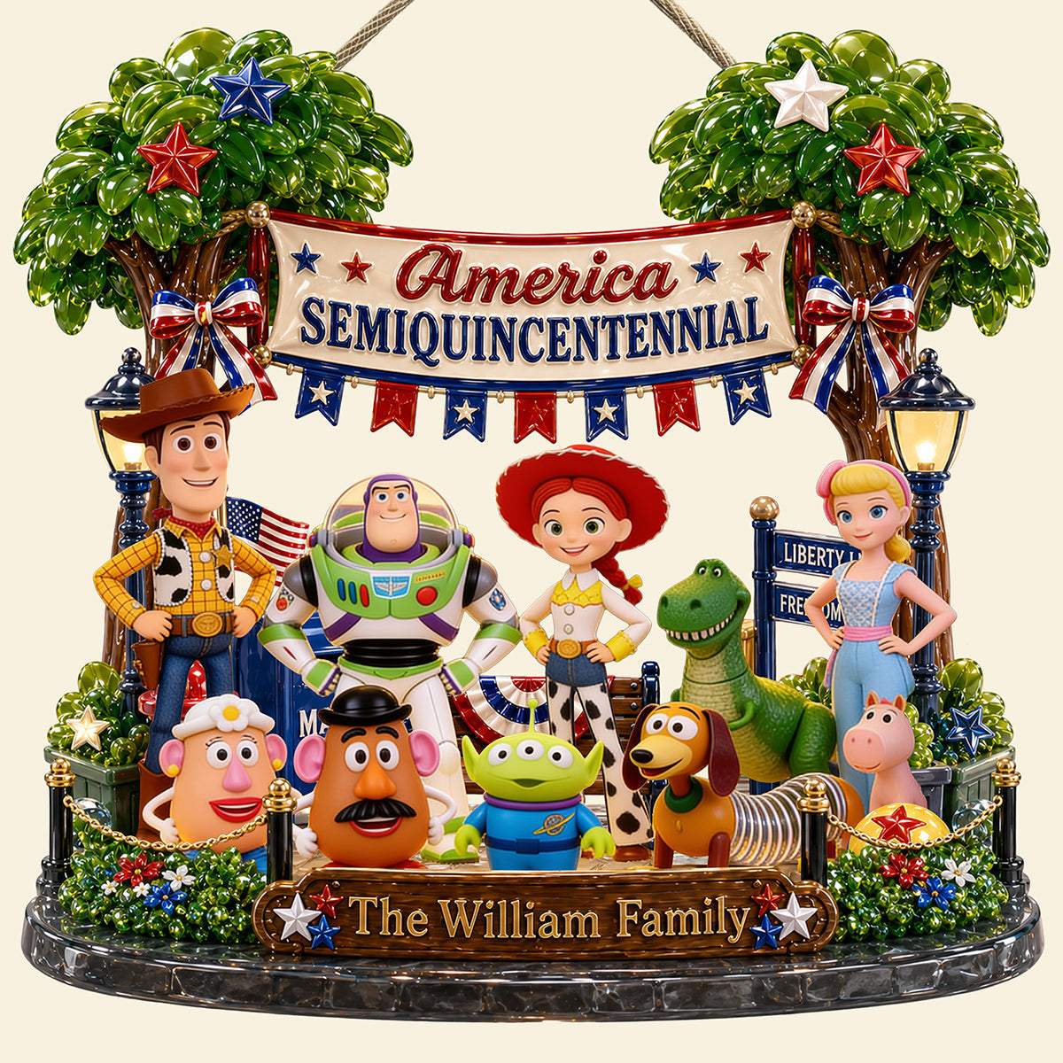 USA Family Acrylic Sign - Personalized Gifts For Family 02pata180626 - image 4