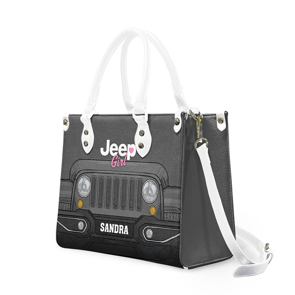 Jeep Girl Mutilcolor Grille Personalized Leather Handbag TN2407261602