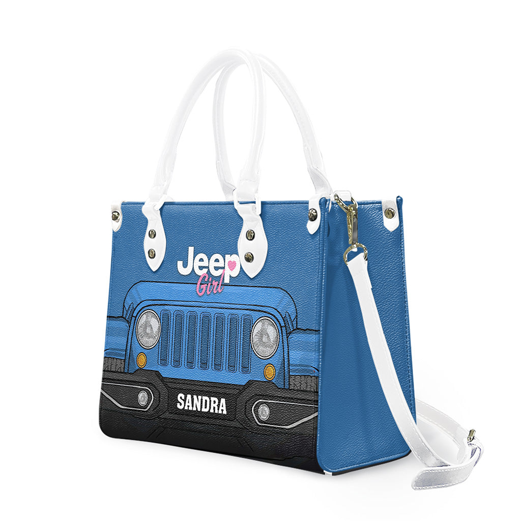 Jeep Girl Mutilcolor Grille Personalized Leather Handbag TN2407261602