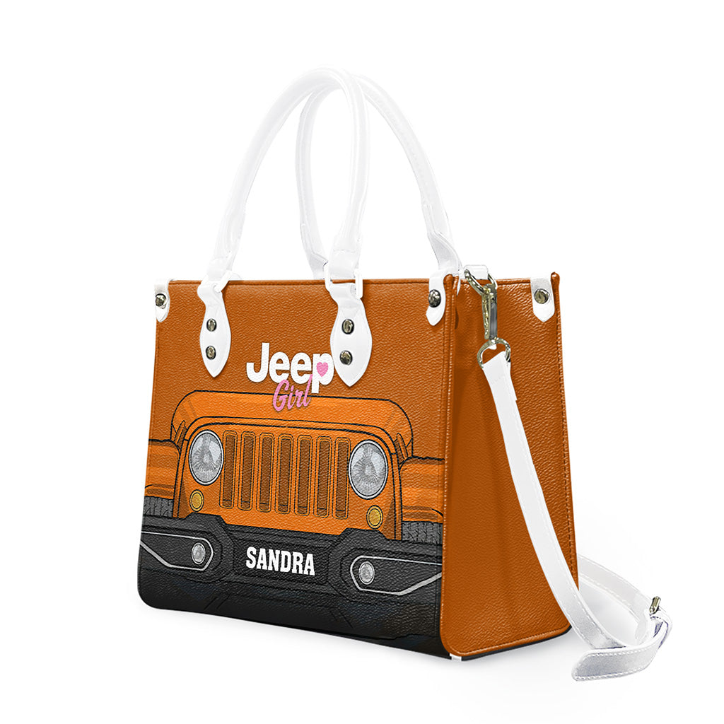 Jeep Girl Mutilcolor Grille Personalized Leather Handbag TN2407261602