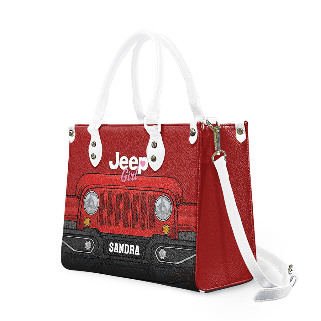 Jeep Girl Mutilcolor Grille Personalized Leather Handbag TN2407261602