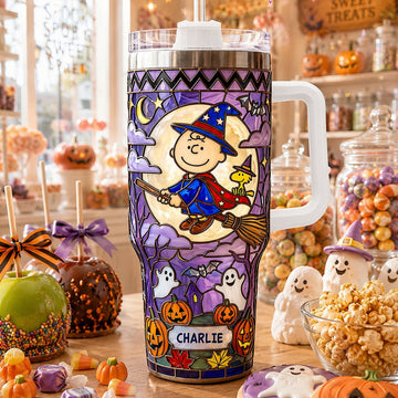 P-nust Little Witch Colorful 40oz Tumbler With Handle - Personalized Gifts -TN2209261429