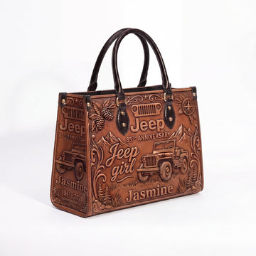 [Free delivery] Jeep 85th Anniversary Personalized Leather Bag + Free Leather Wallet TN2407261539
