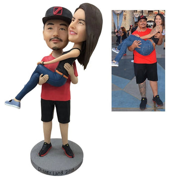 litzzy Personalized Fully Custom Bobblehead 2 Person Figures With Engraved Text bobblehead   