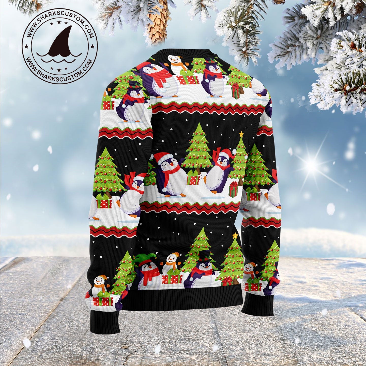 litzzy Lovely Penguin G5113 Ugly Christmas Sweater -  Best Gift For Christmas, Noel Malalan - Christmas Signature sweater   