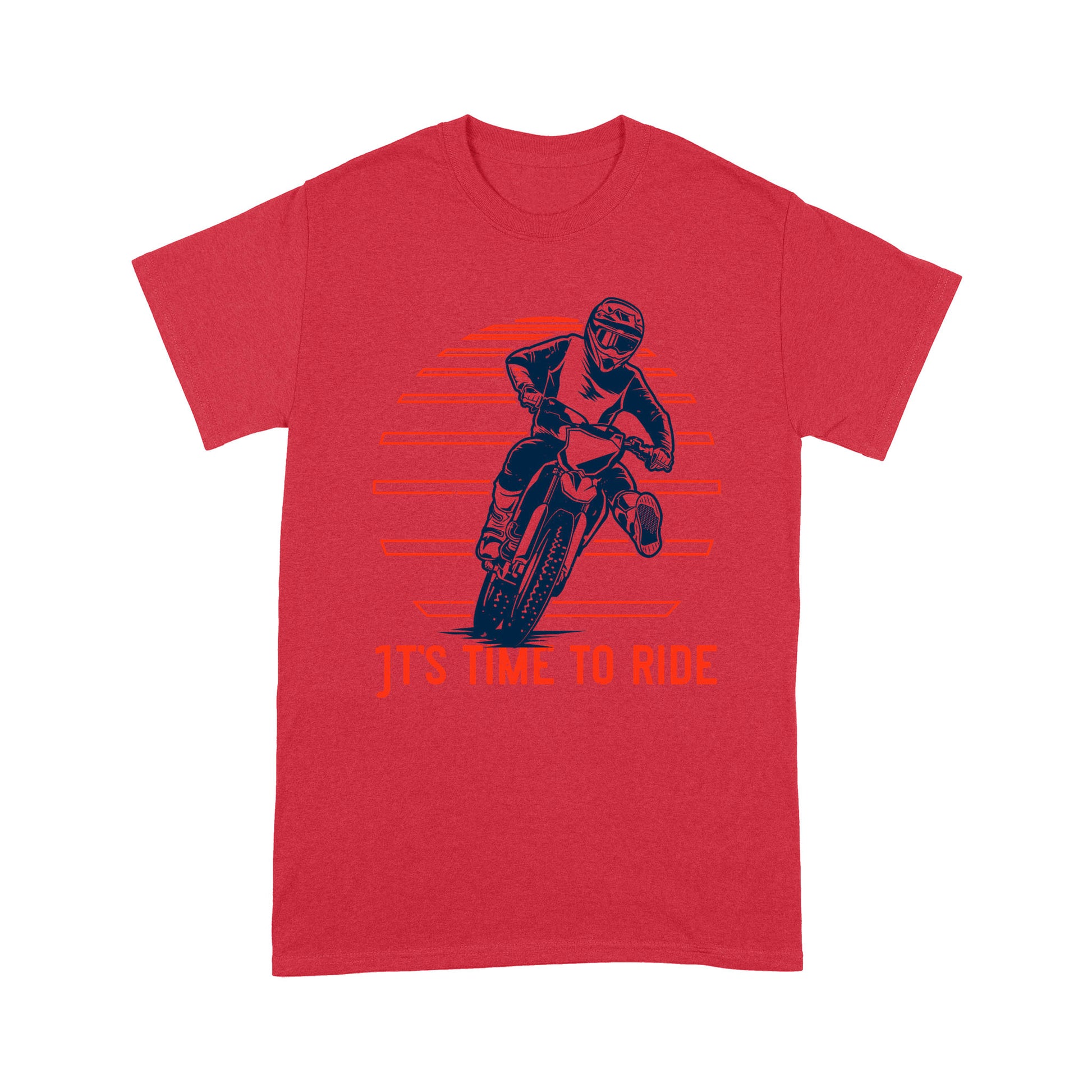 litzzy It's Time To Ride - Motorcycle T-Shirt | Made in US T-Shirt S Red 