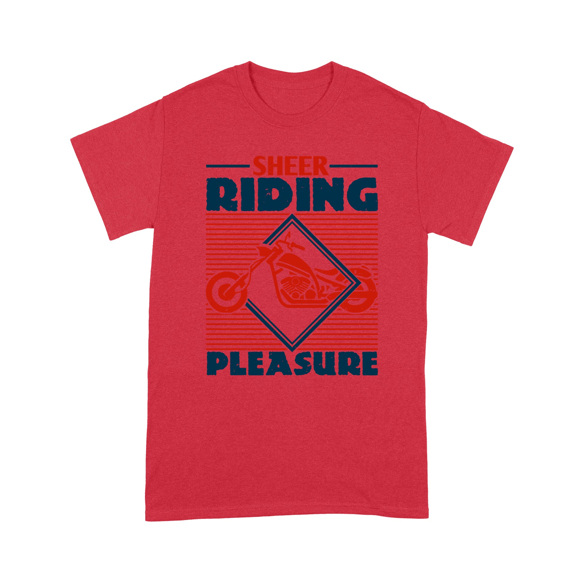 litzzy Sheer Riding Pleasure- Motorcycle T-Shirt | Made in US T-Shirt S Red 