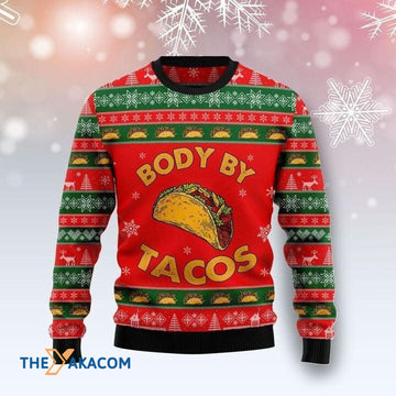 litzzy Body Of Tacos Gift For Christmas Ugly Christmas Sweater - Ugly Sweater Gift - Sweater All Over Print sweater Default Title  