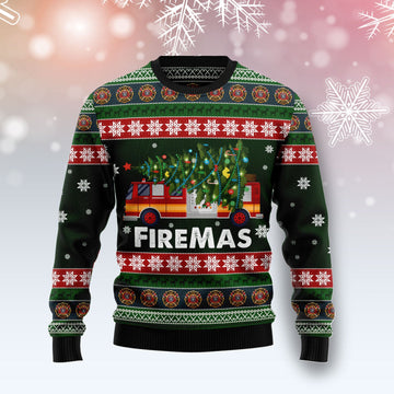litzzy Firefighter Firemas TY1910 Ugly Christmas Sweater -  Best Gift For Christmas, Noel Malalan - Christmas Signature sweater   