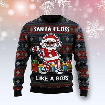 litzzy Santa Floss TY2310 Ugly Christmas Sweater -  Best Gift For Christmas, Noel Malalan - Christmas Signature sweater   