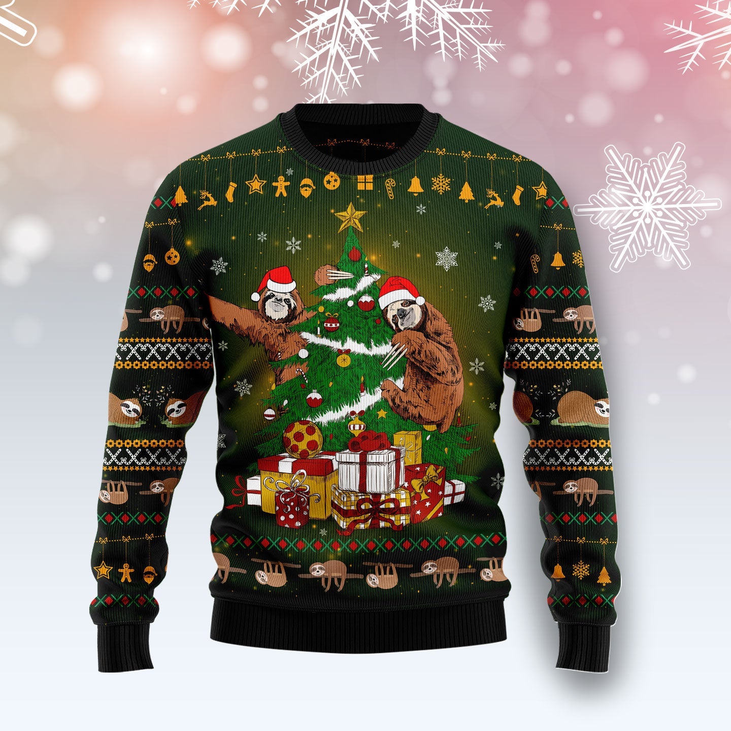 litzzy Sloth Christmas Tree TY3010 Ugly Christmas Sweater -  Best Gift For Christmas, Noel Malalan - Christmas Signature sweater   