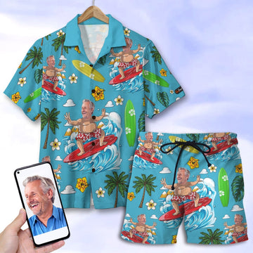 litzzy Custom Surfing Hawaiian Shirt and Men Beach Shorts - Beach Pattern Hawaiian Shirt For Men, Woman, Litzzy Aloha Shirt Hawaiian Shirt   