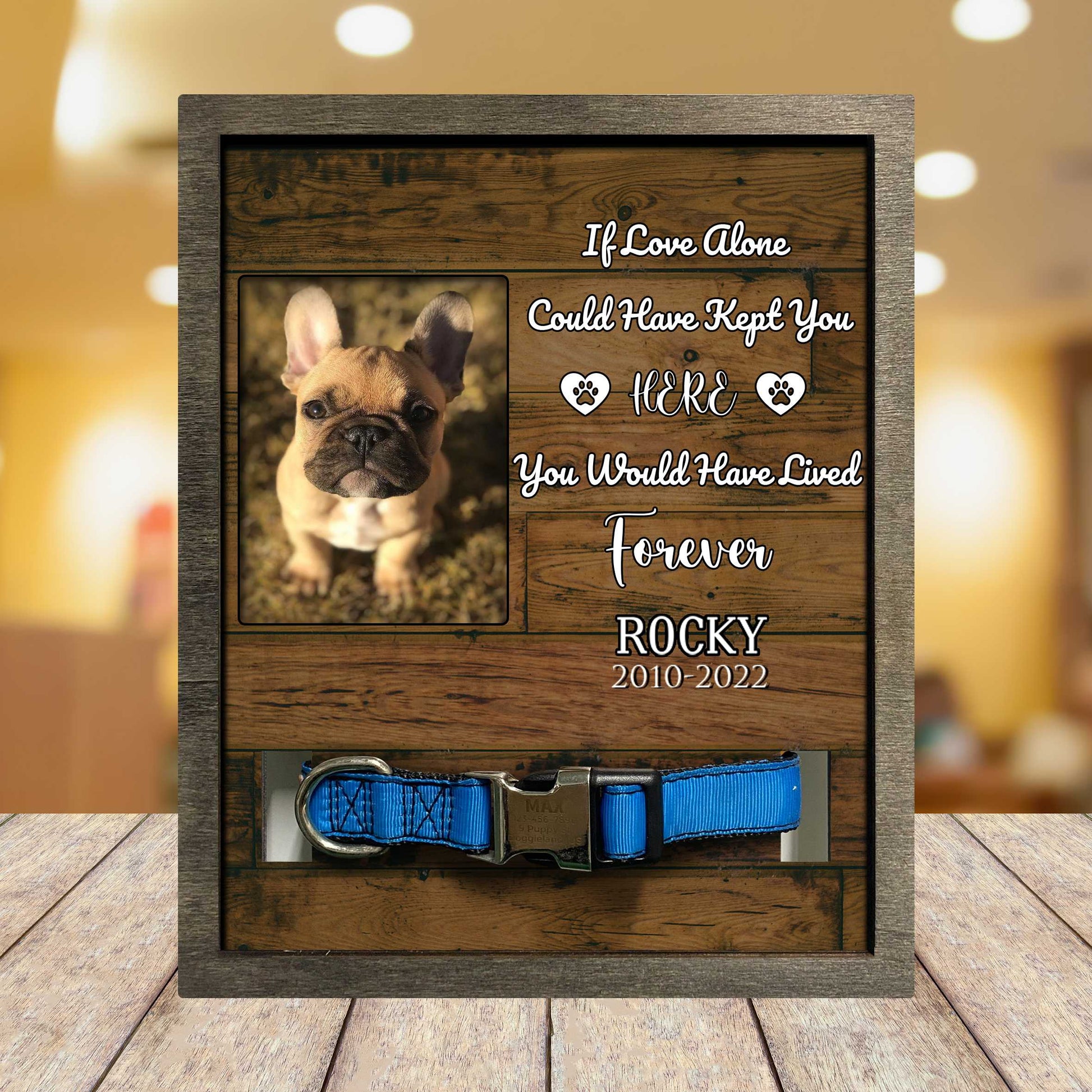 litzzy Dog Memorial Gifts, Pet Loss Gift, Remembrance, Bereavement, Keepsake, Sympathy Pet Memorial Gifts Pet Picture Frame Style 3 8.7 x 10.6 