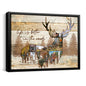litzzy Deer Wall Decor, Deer Collage Custom Canvas, Gift For Deer Hunter, Deer Hunting Gift For Him Canvas Wall Art   