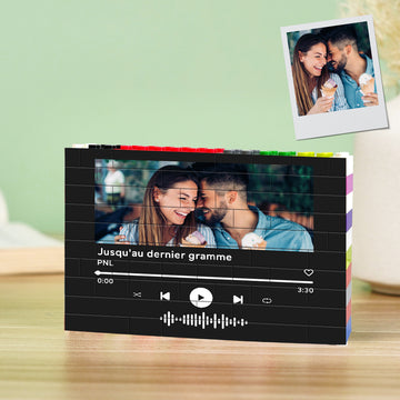litzzy Personalized Music Code Colorful Building Brick Custom Photo Block Building Brick Photo 12.8*9.8*1.6CM  