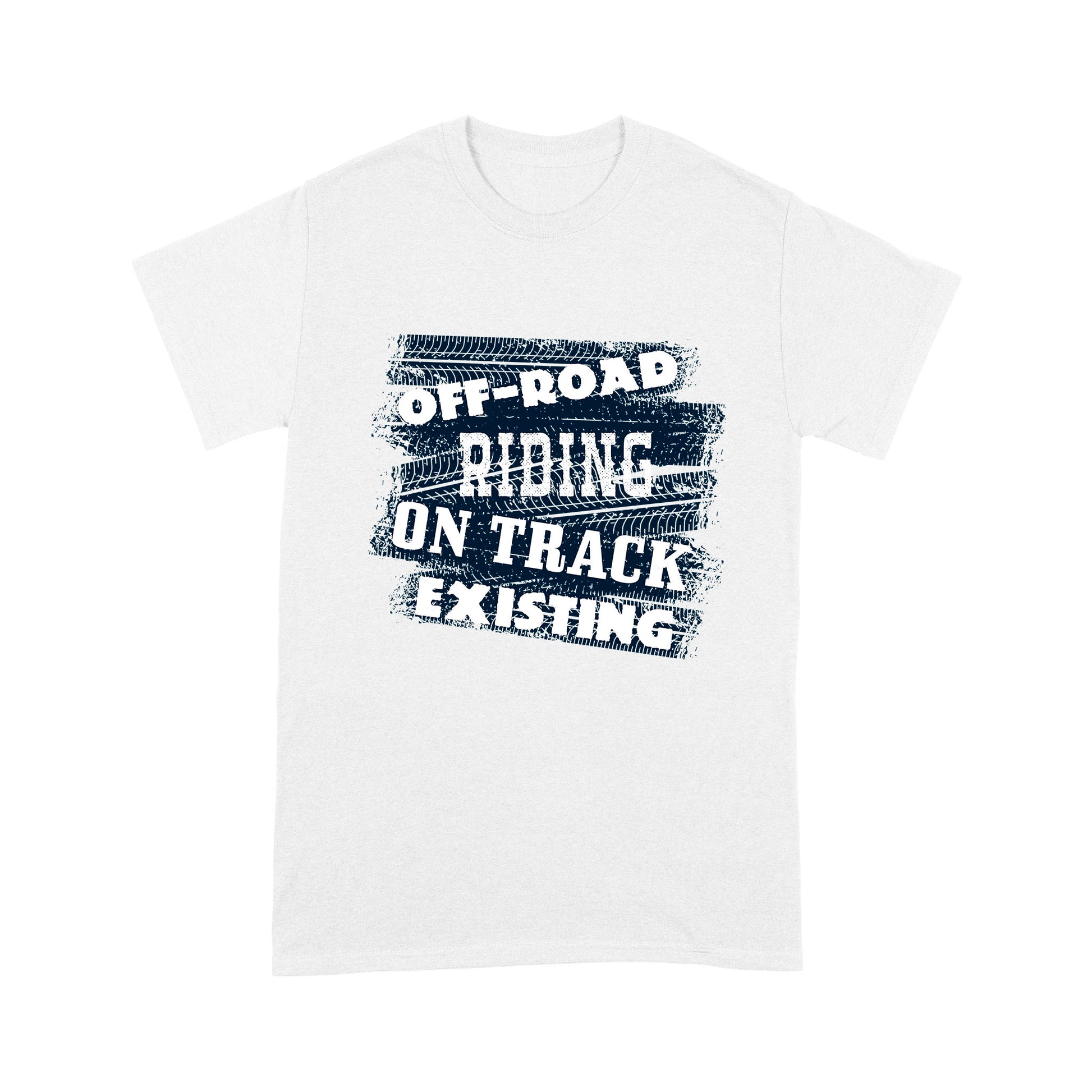 litzzy Off-road riding, on track, existing - Motorcycle T-Shirt | Made in US T-Shirt S White 