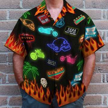 litzzy Personalized Biker Hawaiian Shirt - Sons Of Arthritis Ibuprofen Chapter - Led Pattern Hawaiian Shirt For Men, Woman, Litzzy Aloha Shirt Hawaii Shirt   
