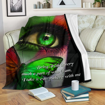 litzzy Beging Irish HH-TS3101 Sherpa Fleece Blanket Fleece Blanket   