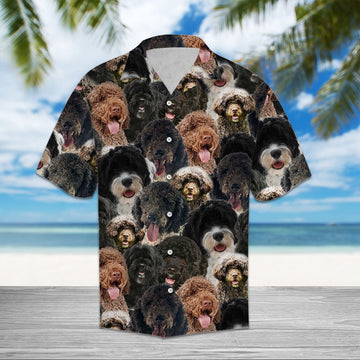 litzzy Portuguese Water Dog Awesome D0207 - Hawaii Shirt Hawaii Shirt   