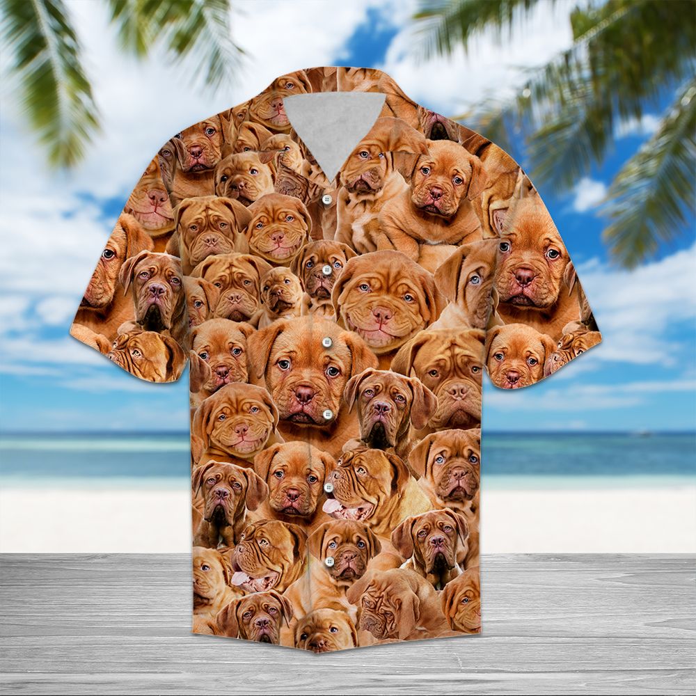 litzzy Dogue de Bordeaux Awesome D0207 - Hawaii Shirt Hawaii Shirt   