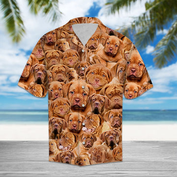 litzzy Dogue de Bordeaux Awesome D0207 - Hawaii Shirt Hawaii Shirt   