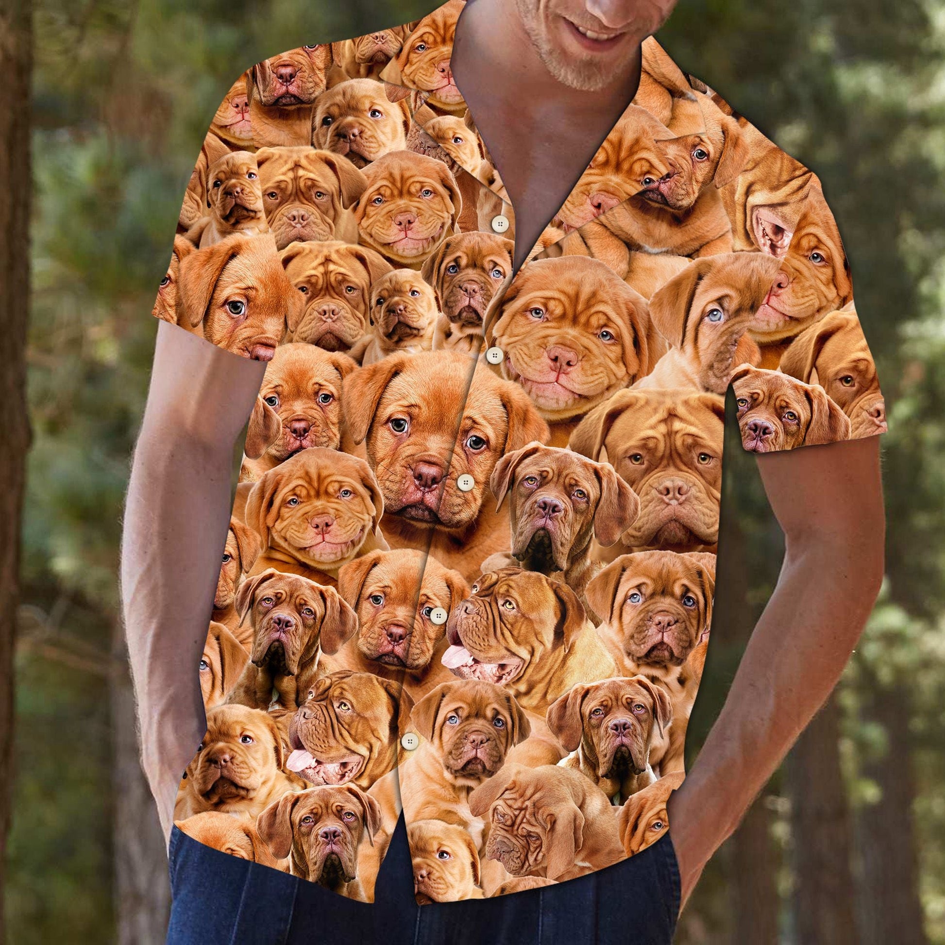 litzzy Dogue de Bordeaux Awesome D0207 - Hawaii Shirt Hawaii Shirt   