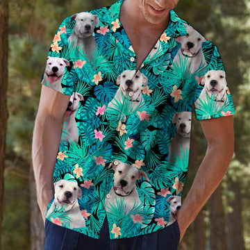 litzzy Dogo Argentino Tropical T0207 - Hawaii Shirt Hawaii Shirt   