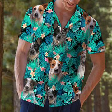litzzy Australian Cattle Dog Tropical T0207 - Hawaii Shirt Hawaii Shirt   