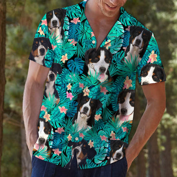 litzzy Greater Swiss Mountain Dog Tropical T0307 - Hawaii Shirt Hawaii Shirt   