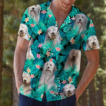 litzzy Old English Sheepdog Tropical T0307 - Hawaii Shirt Hawaii Shirt   