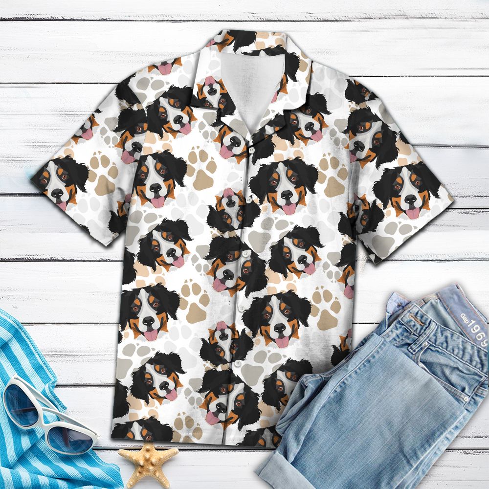 litzzy Cute Bernese Mountain Dog H3742 - Hawaii Shirt Hawaii Shirt   