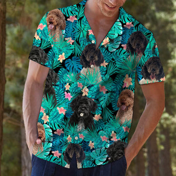 litzzy Portuguese Water Dog Tropical T0807 - Hawaii Shirt Hawaii Shirt   