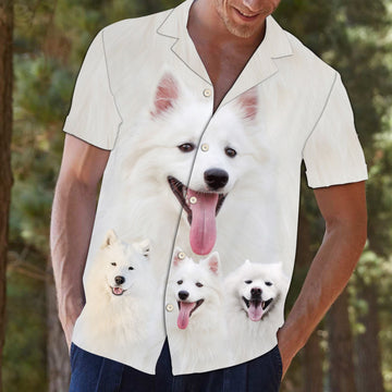 litzzy American Eskimo Dog Great D0807 - Hawaii Shirt Hawaii Shirt   