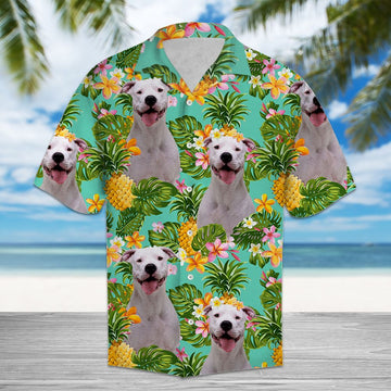 litzzy Tropical Pineapple Dogo Argentino H137075 - Hawaii Shirt Hawaii Shirt   
