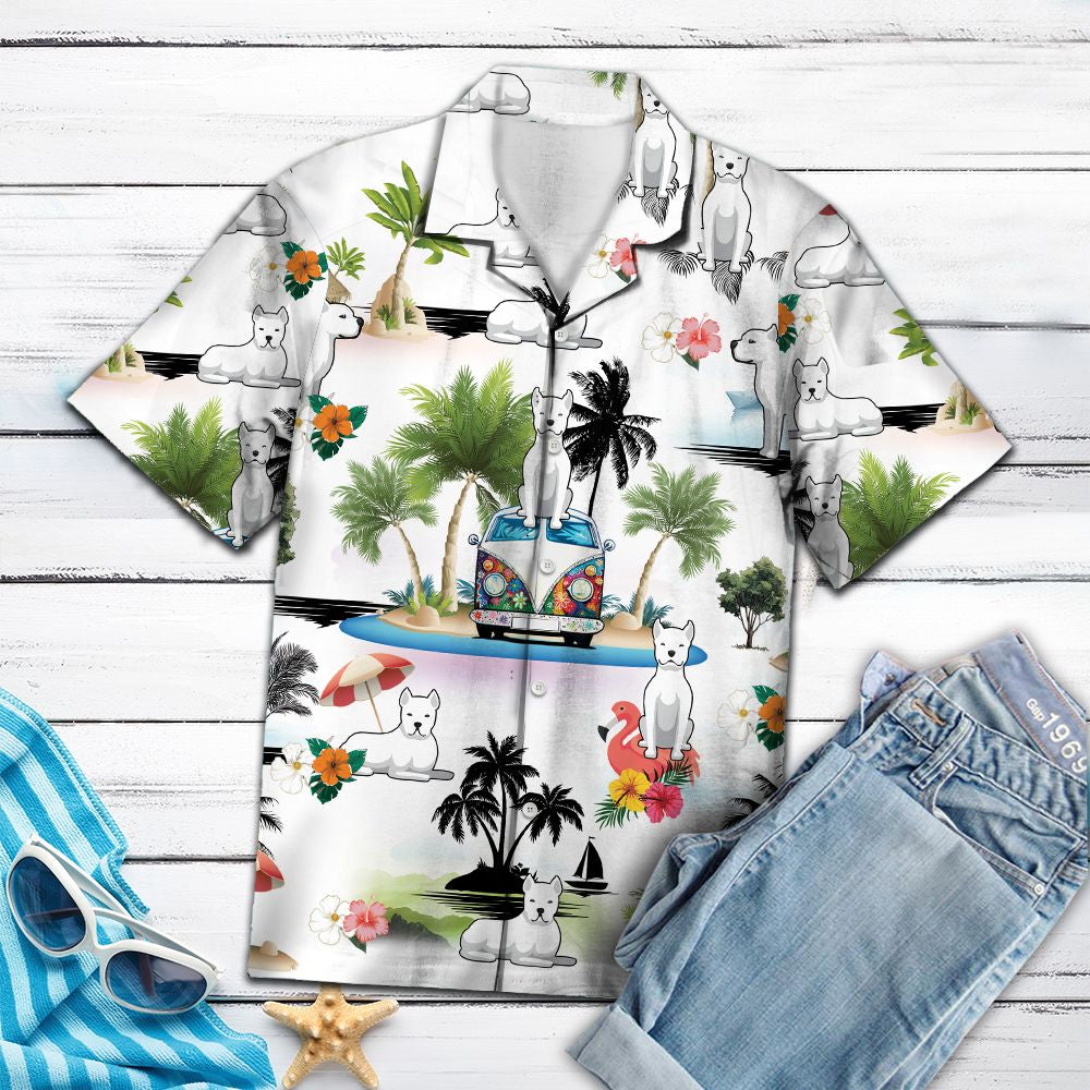 litzzy Dogo Argentino Vacation G5716 - Hawaii Shirt Hawaii Shirt   