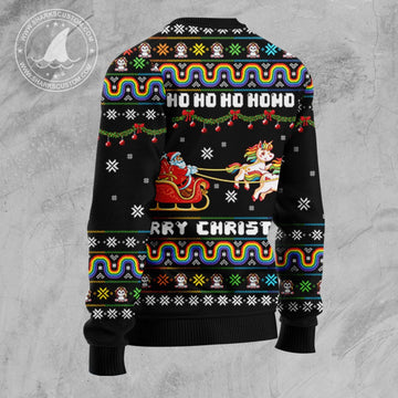 litzzy Unicorn Merry Christmas D2409 Ugly Christmas Sweater -  Best Gift For Christmas, Noel Malalan - Christmas Signature sweater   