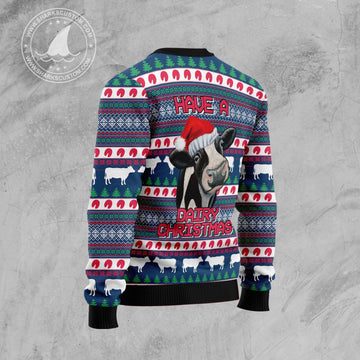 litzzy Cow Dairy Christmas T239 Ugly Christmas Sweater -  Best Gift For Christmas, Noel Malalan - Christmas Signature sweater   