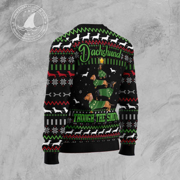 litzzy Dachshund Through Snow Christmas T239 Ugly Christmas Sweater -  Best Gift For Christmas, Noel Malalan - Christmas Signature sweater   