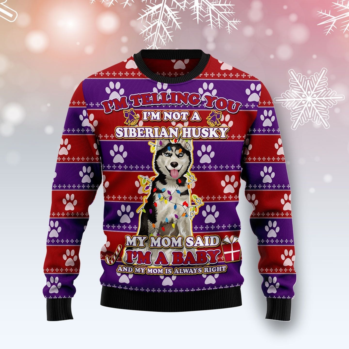 litzzy Siberian Husky Baby Christmas T249 Ugly Christmas Sweater -  Best Gift For Christmas, Noel Malalan - Christmas Signature sweater   